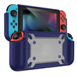 Game Handle Gamepad TPU+PC Protective Case for Switch OLED(Blue) - Cases by PMC TechLife | Online Shopping South Africa | PMC TechLife