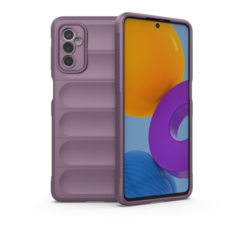 For Samsung Galaxy M52 5G Magic Shield TPU + Flannel Phone Case(Purple)