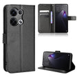 For OPPO Reno8 Pro Diamond Texture Leather Phone Case(Black) - OPPO Cases by PMC TechLife | Online Shopping South Africa | PMC TechLife | Buy Now Pay Later Mobicred