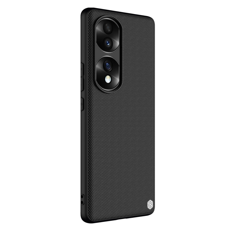 For Honor 70 Pro/70 Pro + NILLKIN 3D Textured Nylon Fiber TPU Phone Case(Black)