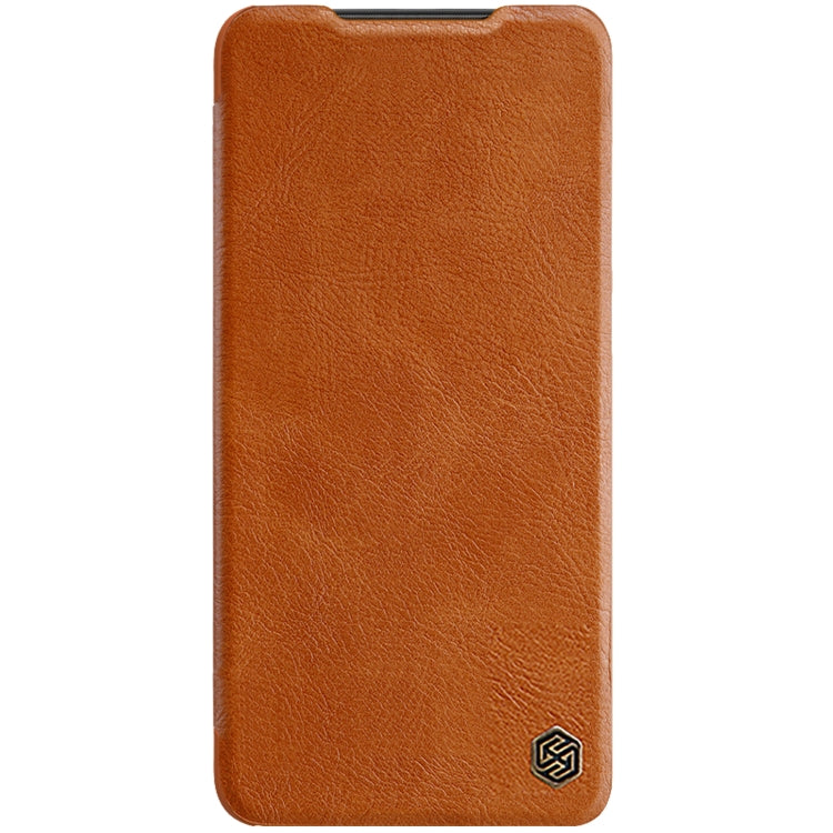 For Xiaomi Poco M4 Pro NILLKIN QIN Series Crazy Horse Texture Leather Phone Case(Brown)