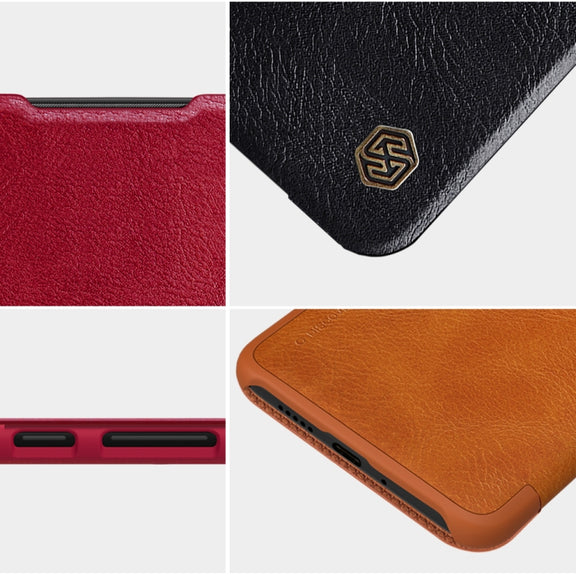 For Xiaomi Poco M4 Pro NILLKIN QIN Series Crazy Horse Texture Leather Phone Case(Brown)