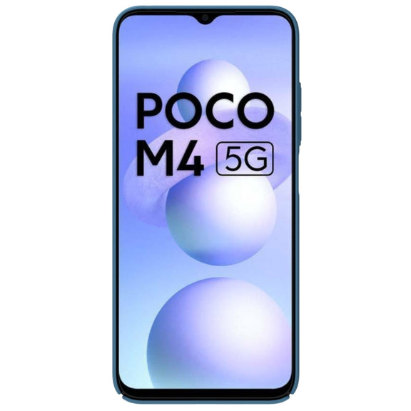 For Xiaomi Poco M4 5G NILLKIN Black Mirror Series Camshield PC Phone Case(Blue)