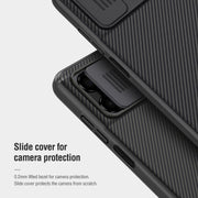 For Xiaomi Poco M4 5G NILLKIN Black Mirror Series Camshield PC Phone Case(Blue)