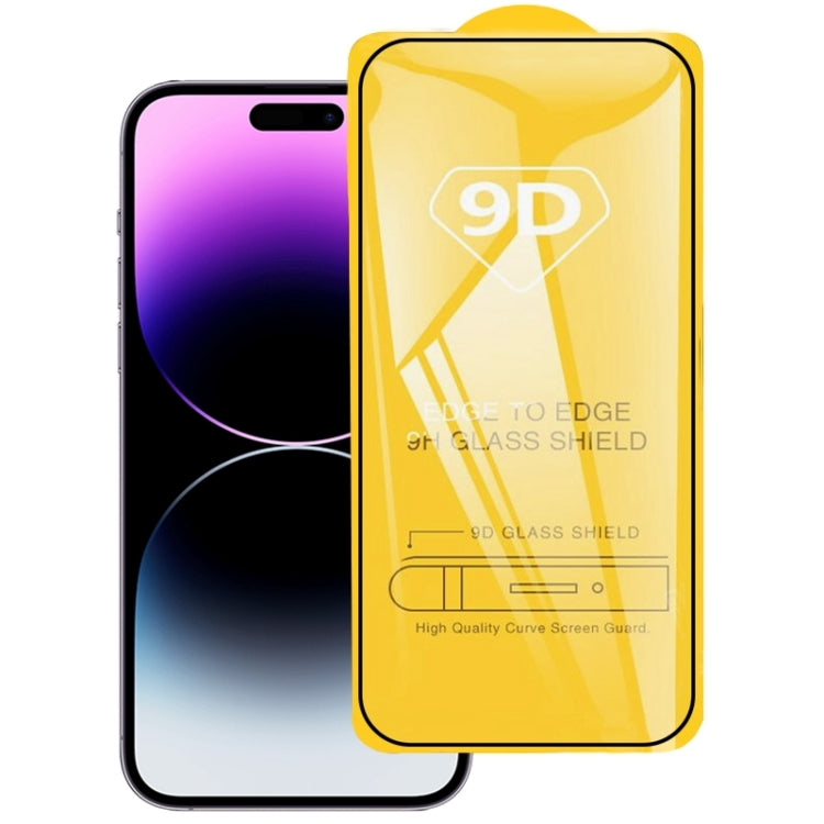 For iPhone 14 Pro Max 9D Full Glue Screen Tempered Glass Film