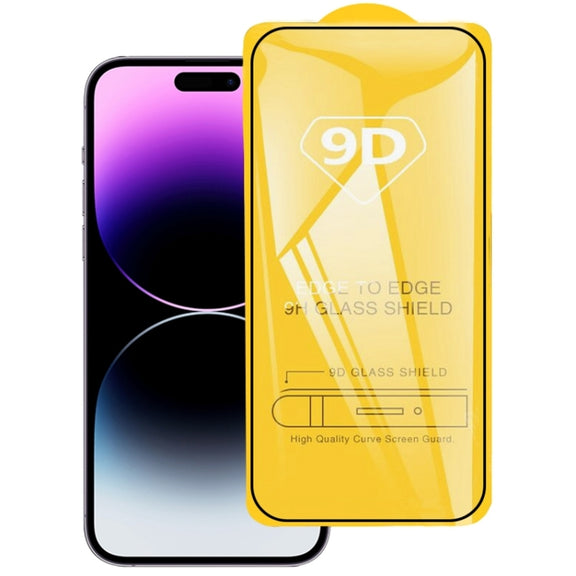 For iPhone 14 Pro Max 9D Full Glue Screen Tempered Glass Film