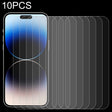 For iPhone 14 Pro 10pcs 0.26mm 9H 2.5D Tempered Glass Film - iPhone 14 Pro Tempered Glass by PMC TechLife | Online Shopping South Africa | PMC TechLife