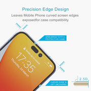 For iPhone 14 Pro Max 10pcs 0.26mm 9H 2.5D Tempered Glass Film