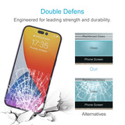 For iPhone 14 Pro Max 10pcs 0.26mm 9H 2.5D Tempered Glass Film
