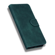For Honor X8 Skin Feel Pure Color Flip Leather Phone Case(Green)