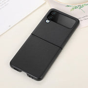 For Samsung Galaxy Z Flip4 Arashi Texture PU Phone Case(Black)