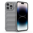 For iPhone 14 Pro Max Magic Shield TPU + Flannel Phone Case (Grey) - iPhone 14 Pro Max Cases by PMC TechLife | Online Shopping South Africa | PMC TechLife | Buy Now Pay Later Mobicred