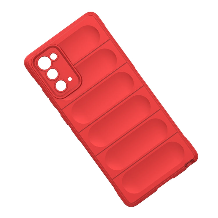 For Samsung Galaxy Note20 Magic Shield TPU + Flannel Phone Case(Red)