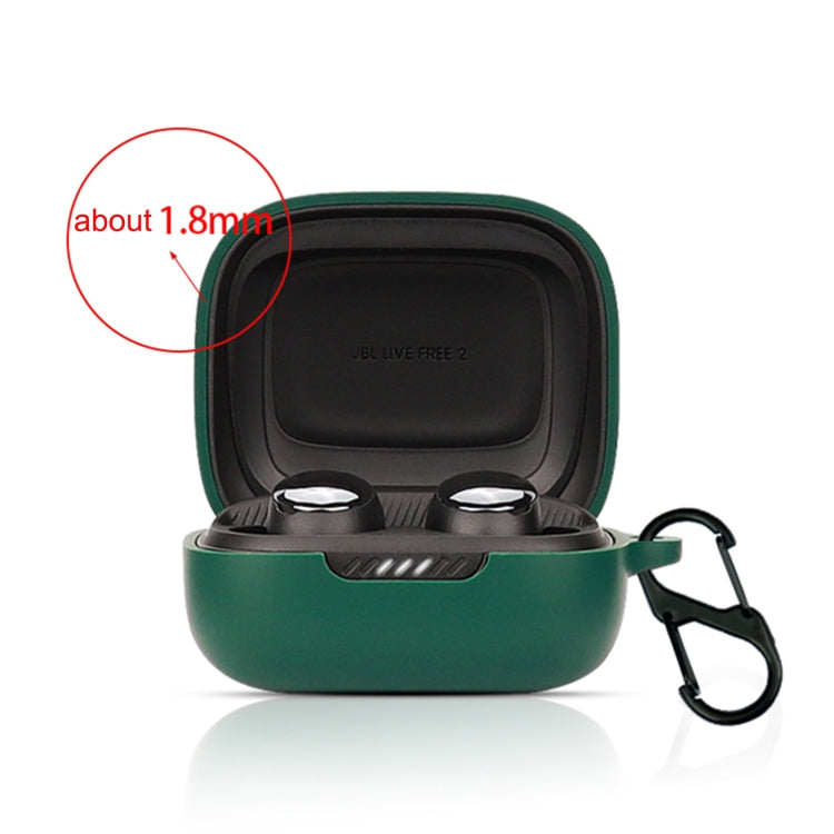 Bluetooth Earphone Silicone Protective Case For JBL Live Free 2 TWS(Red)