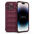 For iPhone 14 Pro Magic Shield TPU + Flannel Phone Case(Wine Red) - free shipping - PMC TechLife - Order now!