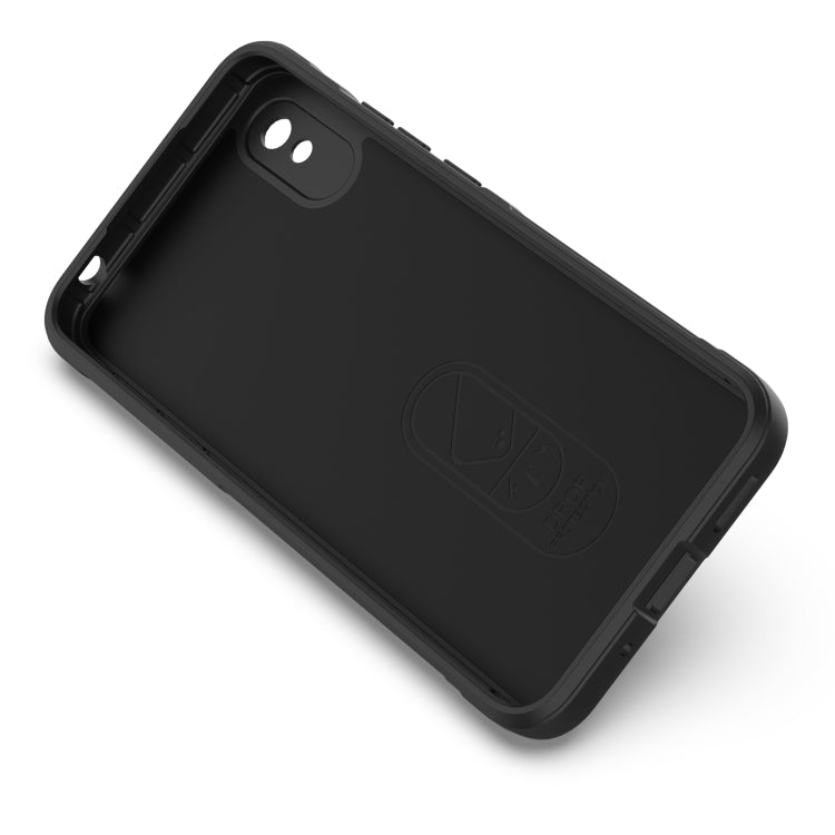 For Xiaomi Redmi 9A Magic Shield TPU + Flannel Phone Case(Light Blue)