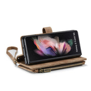 For Samsung Galaxy Z Fold3 5G CaseMe C30 Multifunctional Phone Leather Phone Case(Brown)
