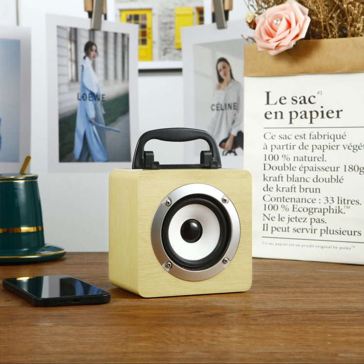 M3 Handheld Wireless Bluetooth Speaker(Wood)