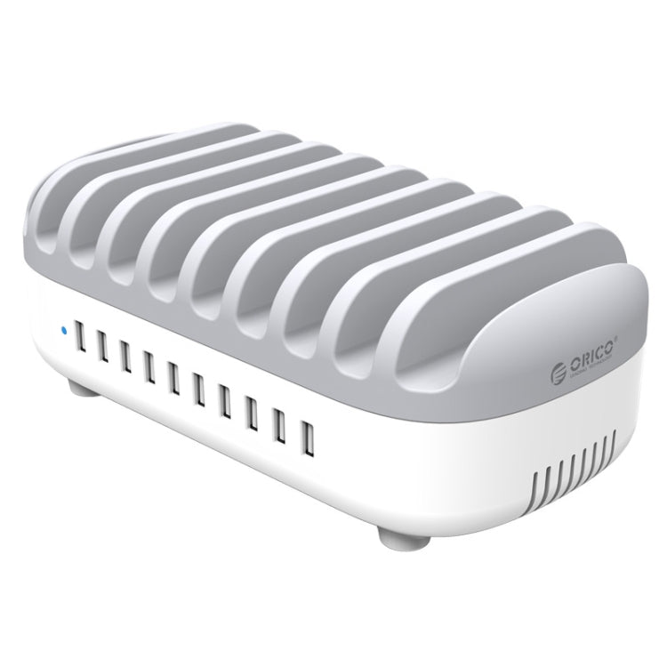 ORICO DUK-10P-DX 120W 5V 2.4A 10 Ports USB Charging Station, EU Plug(White)