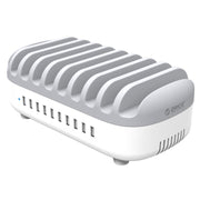 ORICO DUK-10P-DX 120W 5V 2.4A 10 Ports USB Charging Station, US Plug(White)
