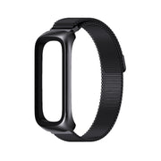 For Samsung Galaxy Fit 2 MIJOBS Milan Magnetic Stainless Steel Watch Band(Black) - Watch Bands by MIJOBS