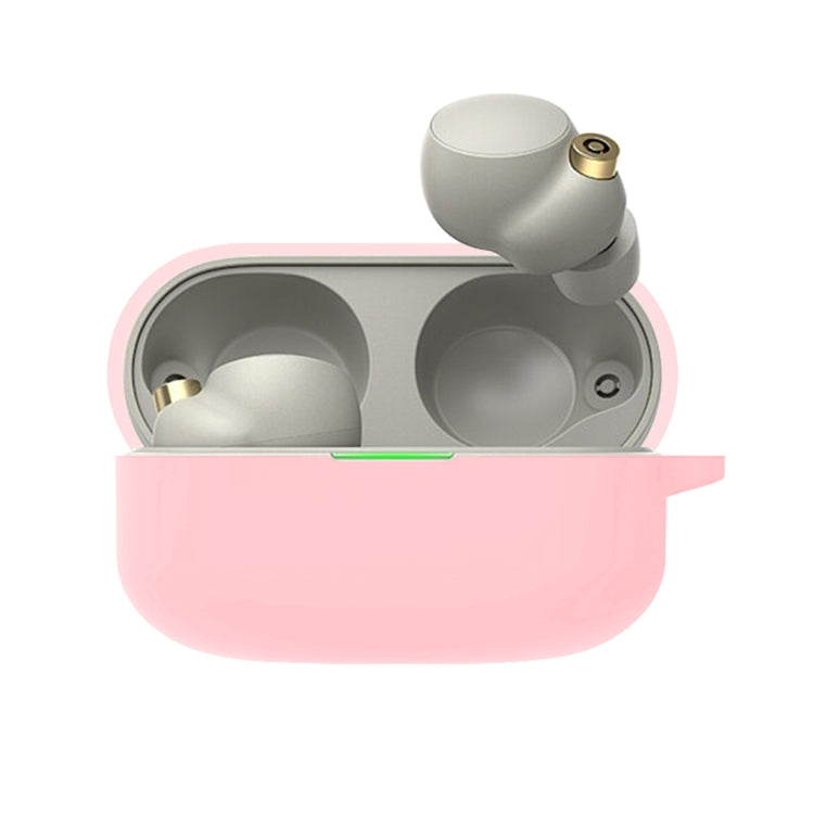 For Sony WF-1000XM4 Wireless Earphone Silicone Protective Case(Pink)