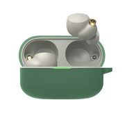 For Sony WF-1000XM4 Wireless Earphone Silicone Protective Case(Dark Green)