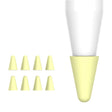 8 PCS / Set Universal Wearable Stylus Nib Cover For Apple Pencil 1 / 2(Yellow) - Pencil Accessories by PMC TechLife | Online Shopping South Africa | PMC TechLife