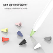 8 PCS / Set Universal Wearable Stylus Nib Cover For Apple Pencil 1 / 2(Pink)