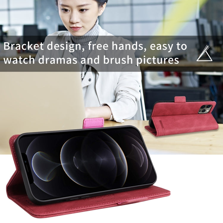 For OPPO A57 5G 2022 / Realme V23 5G Magnetic Clasp Leather Phone Case(Red)