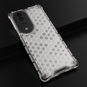 For Honor 70 5G Honeycomb Phone Case(White)