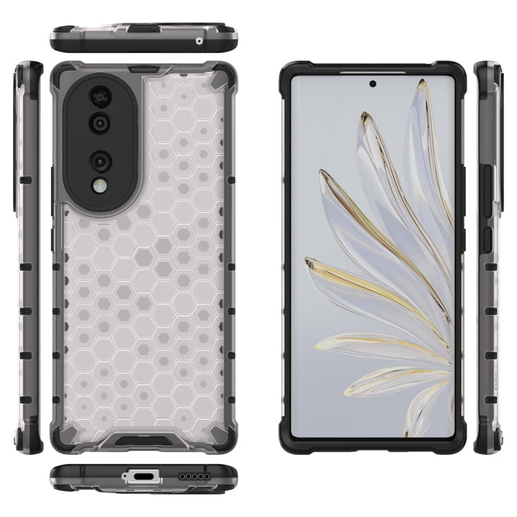 For Honor 70 5G Honeycomb Phone Case(White)