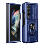 For Samsung Galaxy Z Fold4 Sliding Camshield Card Phone Case(White)