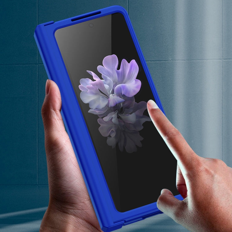For Samsung Galaxy Z Fold4 5G PC Skin Feel Folding Phone Case(Orange)