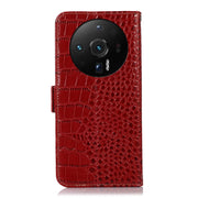 For Xiaomi 12S Ultra Crocodile Top Layer Cowhide Leather Phone Case(Red)
