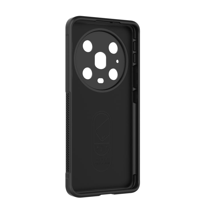 For Honor Magic4 Pro Magic Shield TPU + Flannel Phone Case(Dark Grey)