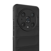 For Honor Magic4 Pro Magic Shield TPU + Flannel Phone Case(Dark Grey)