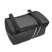 Motorcycle Water-resistant PU Leather Rack Rear Carrier Bag, Capacity: 8L with Rain Cover