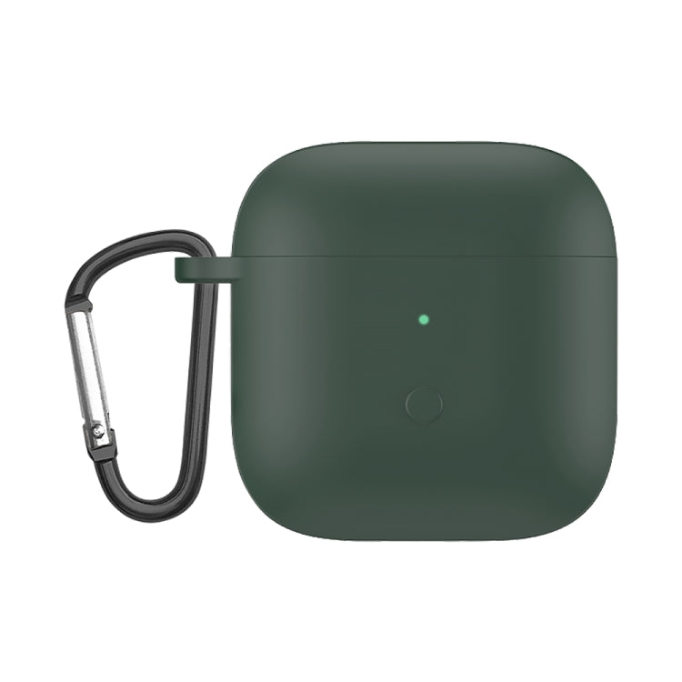 Liquid Silicone One-piece Earphone Protective Case For Redmi Buds3(Dark Night Green)