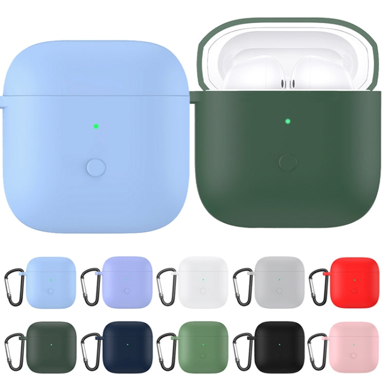 Liquid Silicone One-piece Earphone Protective Case For Redmi Buds3(Midnight Blue)