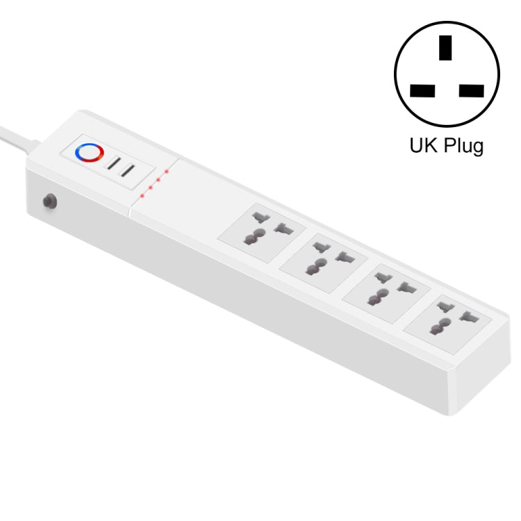 ZigBee 16A SM-SO306-M 4 Holes + 2 USB Multi-purpose Smart Power Strip(UK Plug)