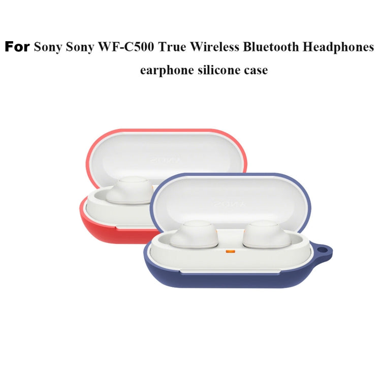 Bluetooth Earphone Silicone Case For Sony WF-C500(Black)