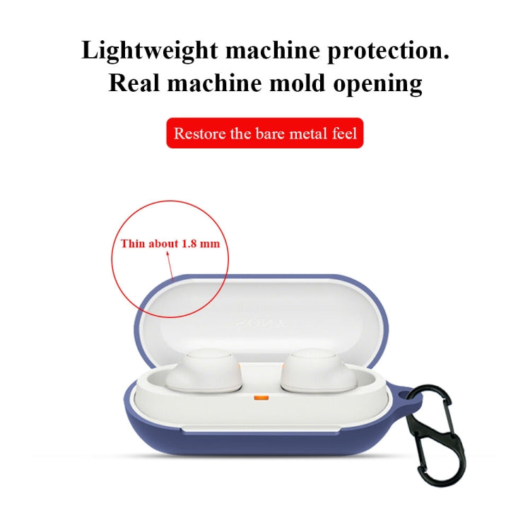 Bluetooth Earphone Silicone Case For Sony WF-C500(White)