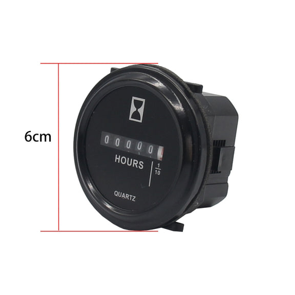 Mechanical Chronograph Marine Boat Engine Round ACDC Truck Chrono Hour Meter