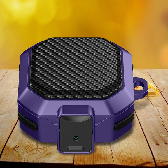 For Samsung Galaxy Buds Live/Buds Pro/Buds 2/2 Pro Anti-fall Earphones Case with Switch (Purple)