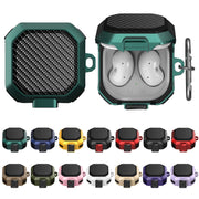 For Samsung Galaxy Buds Live/Buds Pro/Buds 2/2 Pro Anti-fall Earphones Case with Switch(Red Black)