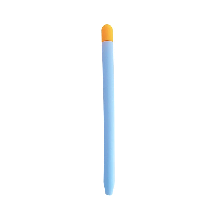 Contrasting Color Silicone Protective Case For Apple Pencil 2(Light Blue)