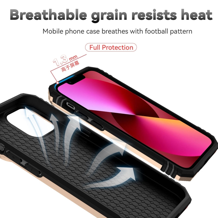 For iPhone 14 Pro Max Sliding Camshield Holder Phone Case (Gold)