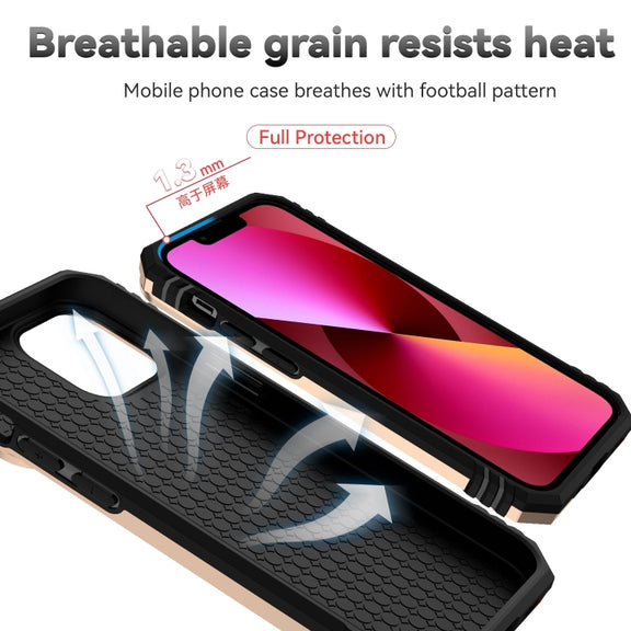 For iPhone 14 Pro Max Sliding Camshield Holder Phone Case (Gold)