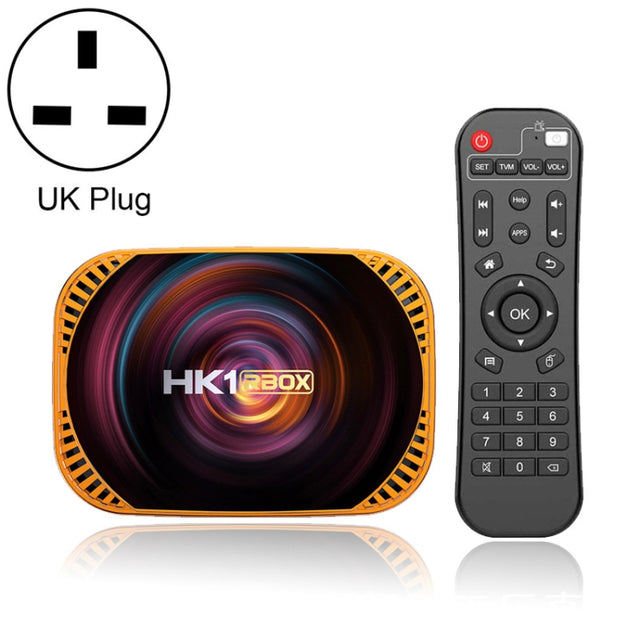 MECOOL HK1RBOX X4 4K TV Box, Android 11 Amlogic S905X4 CPU with RC 4GB+32GB(UK Plug)